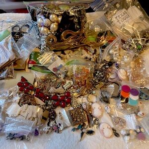 Craft Jewelry Broken Scrap Art Collage Repair Repurpose